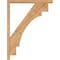 Ekena Millwork Merced Block Smooth Bracket w/ Offset Brace, Western Red Cedar, 3 1/2"W x 26"D x 34"H BKT0402X26X34MRC05SWR - alternate 2